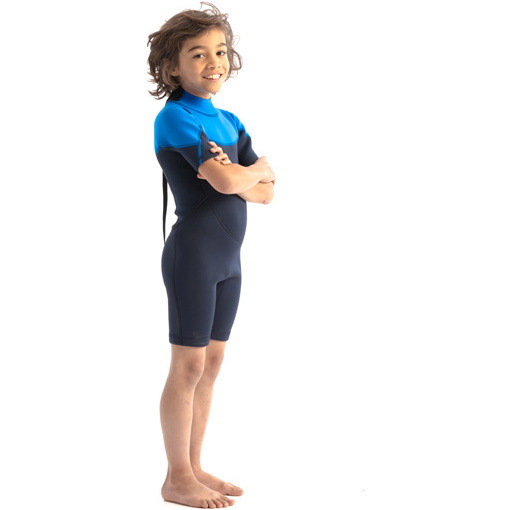 2026 Jobe Junior Boston 2mm Rückenreißverschluss Shorty Neoprenanzug 3036210 - Blue